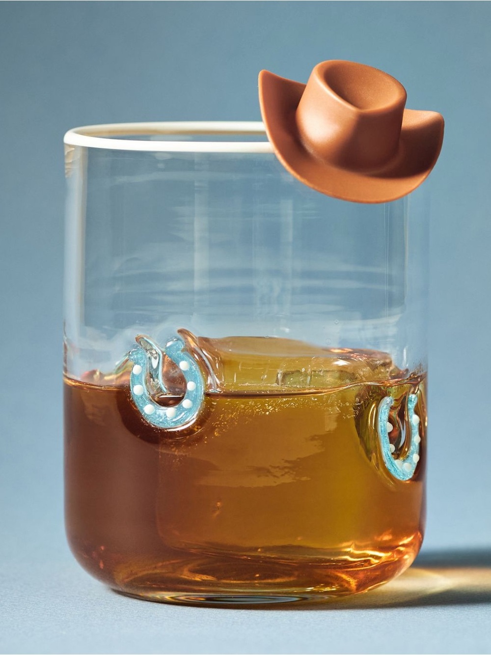 NWT Anthropologie Horseshoe Icon Juice Glass